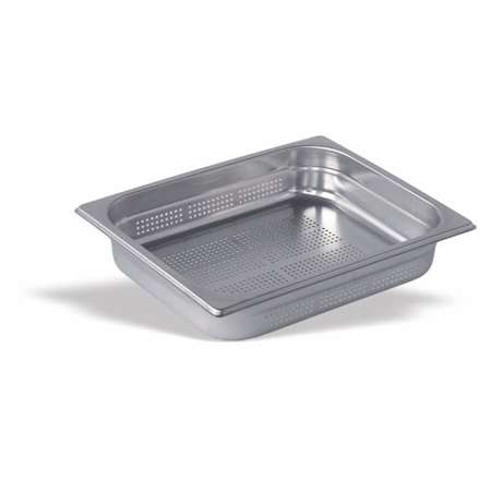 BAC GASTRO 1/2 PERFORE H 65MM INOX