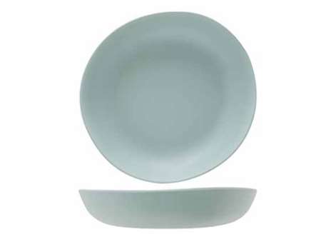 KUPO ASSIETTE CREUSE HARBOUR GRAY D21,2X H3,9CM MELAMINE