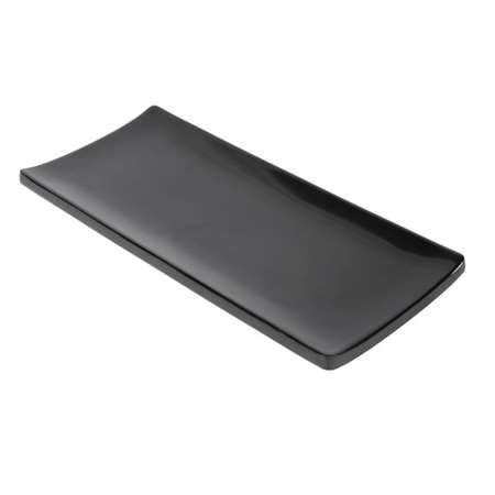 ASSIETTE RECTANGULAIRE SUSHI 23.5X10.3X2.3CM NOIR MELAMINE