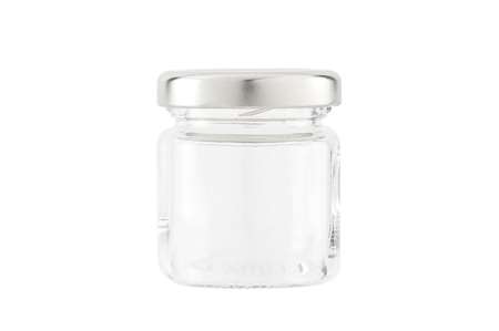 BOCAL A CONFITURE Ø4.2CM COUVERCLE ARGENT MINI 50ML SET8