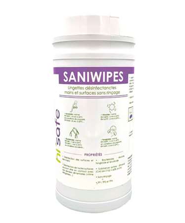 HITAM SANIWIPES LINGETTE DESINFECTANTE