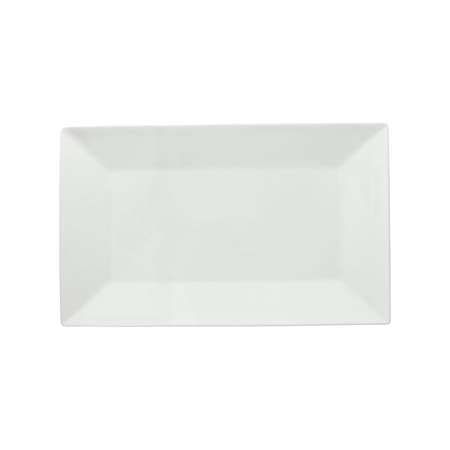 ASSIETTE RECTANGLE LINEA PLAIN PORCELAINE PLANCHE 33x20cm