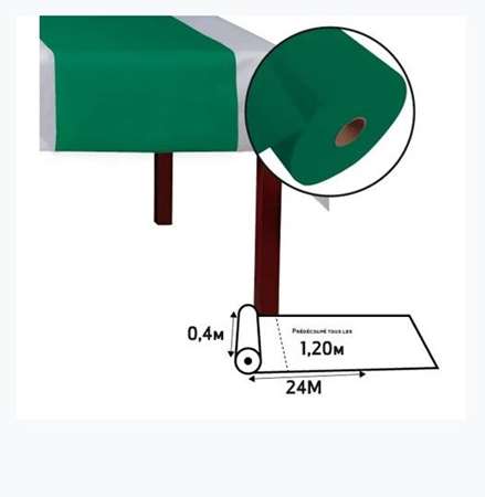 TETE A TETE SPUNBOND VERT SAPIN L.0,40X24M PREDECOUP 1,20 M