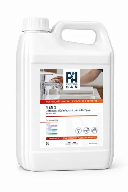 Bidon Prest'Hyg 4 en 1, 5 litres.