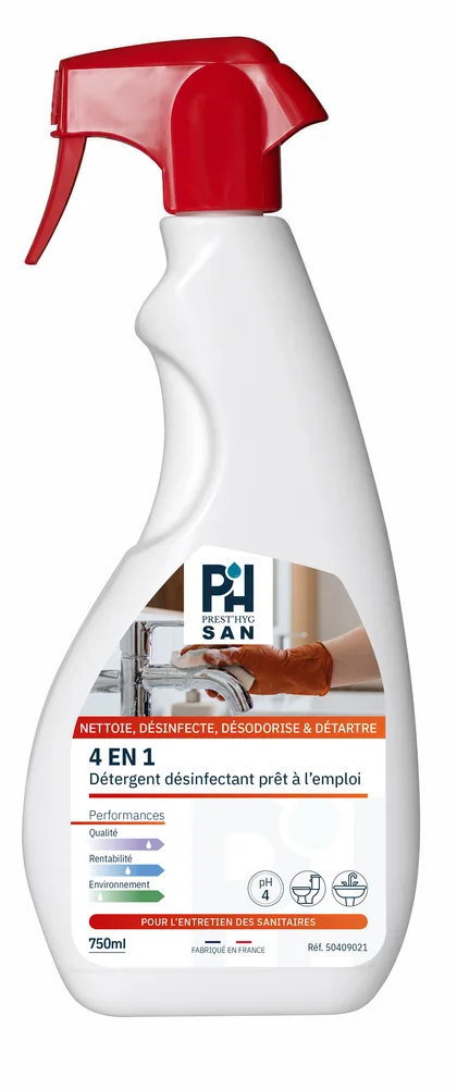 Pulvérisateur Prest'Hyg 4 en 1, 750 ml.